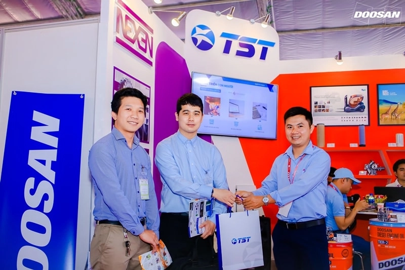 Ấn tượng khó quên từ gian hàng của TST tại triển lãm VietMat 2018